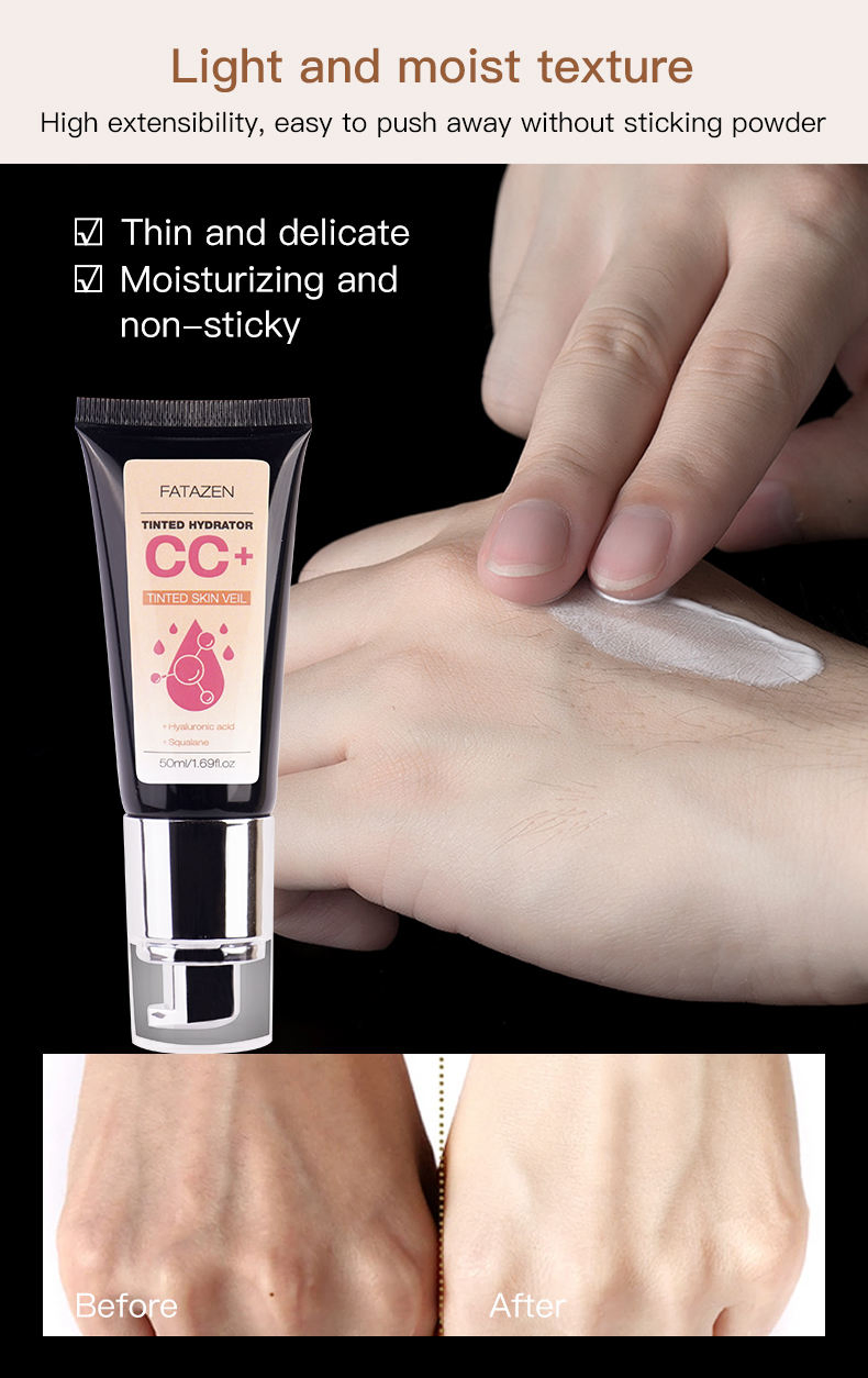 Professional Moisturizing Concealer Cream Cc Creams Foundation Cosmetic Long-Lasting Face Bodymakeup Cc Cream