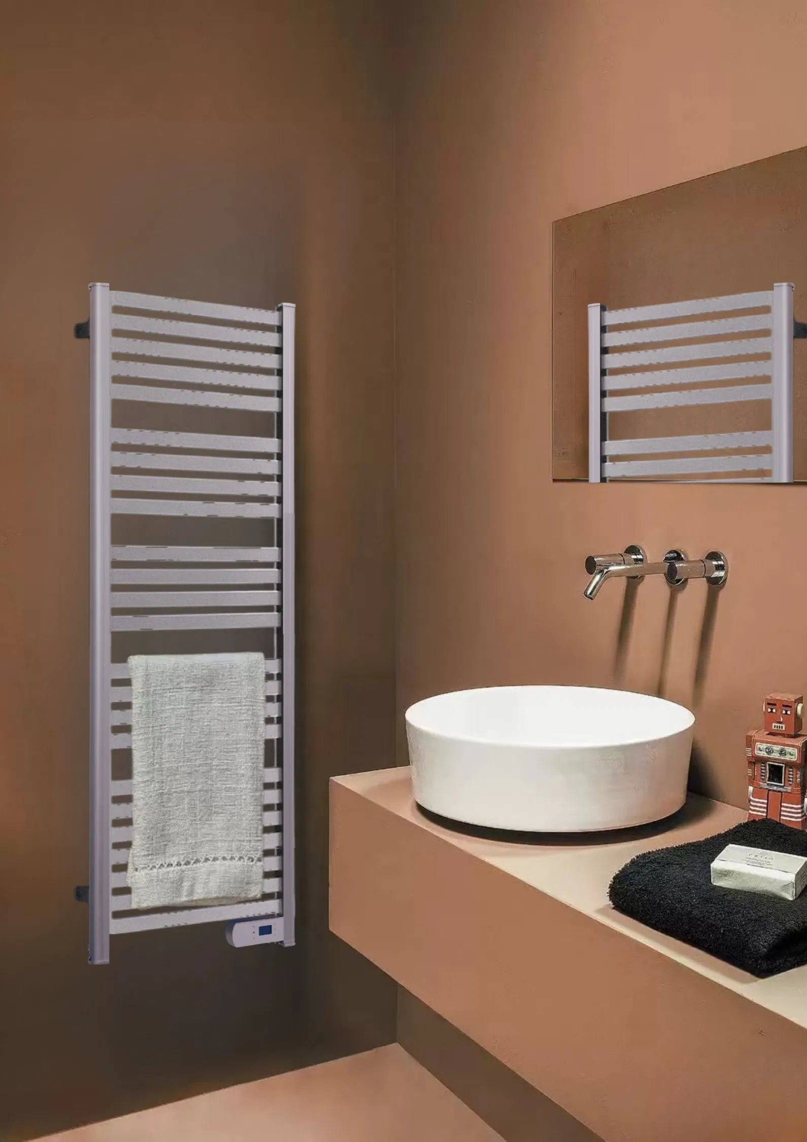 Coloured Straight Heated Towel Rail Choice of Size & Finish Towel Radiator