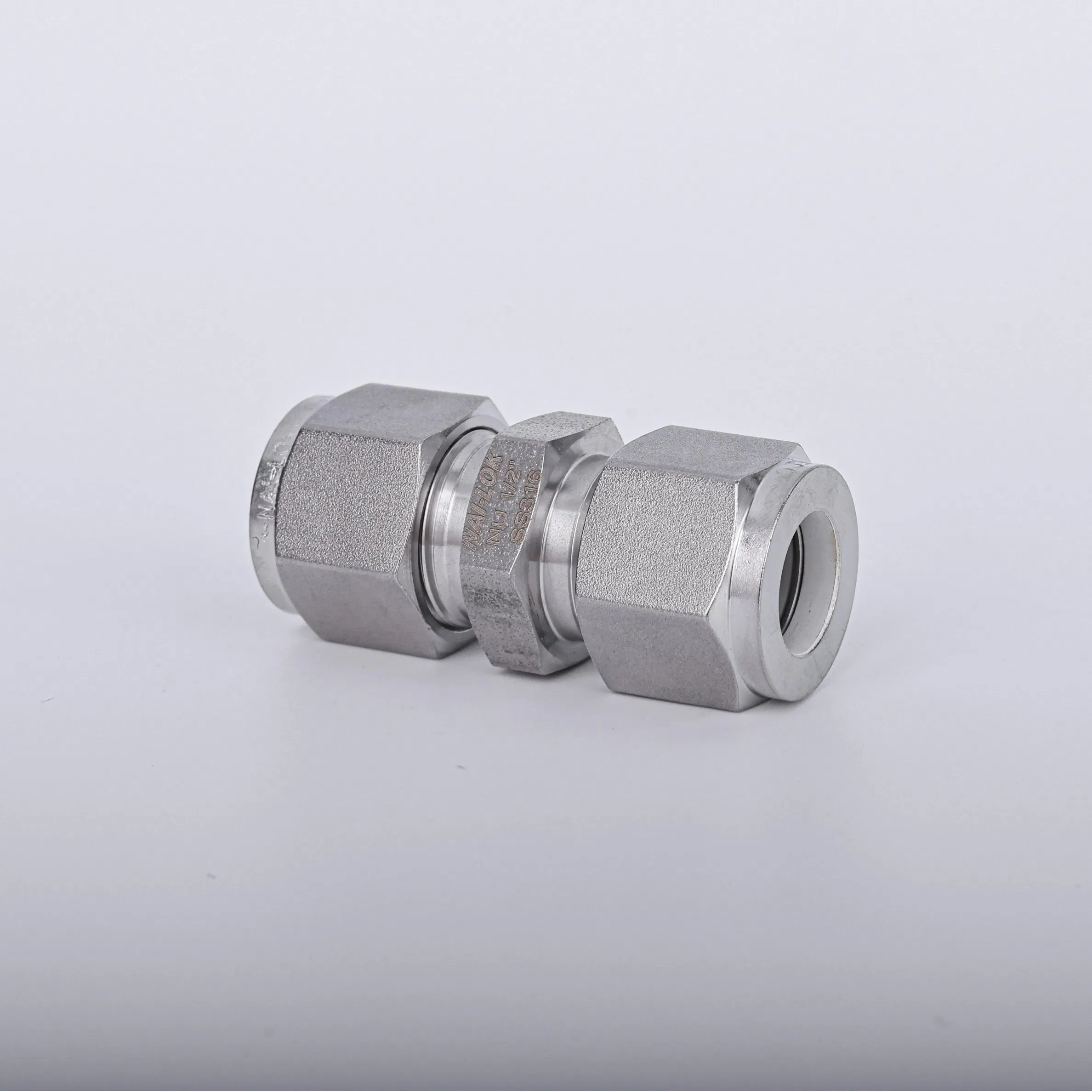 Nai Lok Alloy C22 C276 Union Tee 16mm 18mm 20mm Od Metric Compression Tube Fitting Double Ferrule Instrument Pipe Fitting