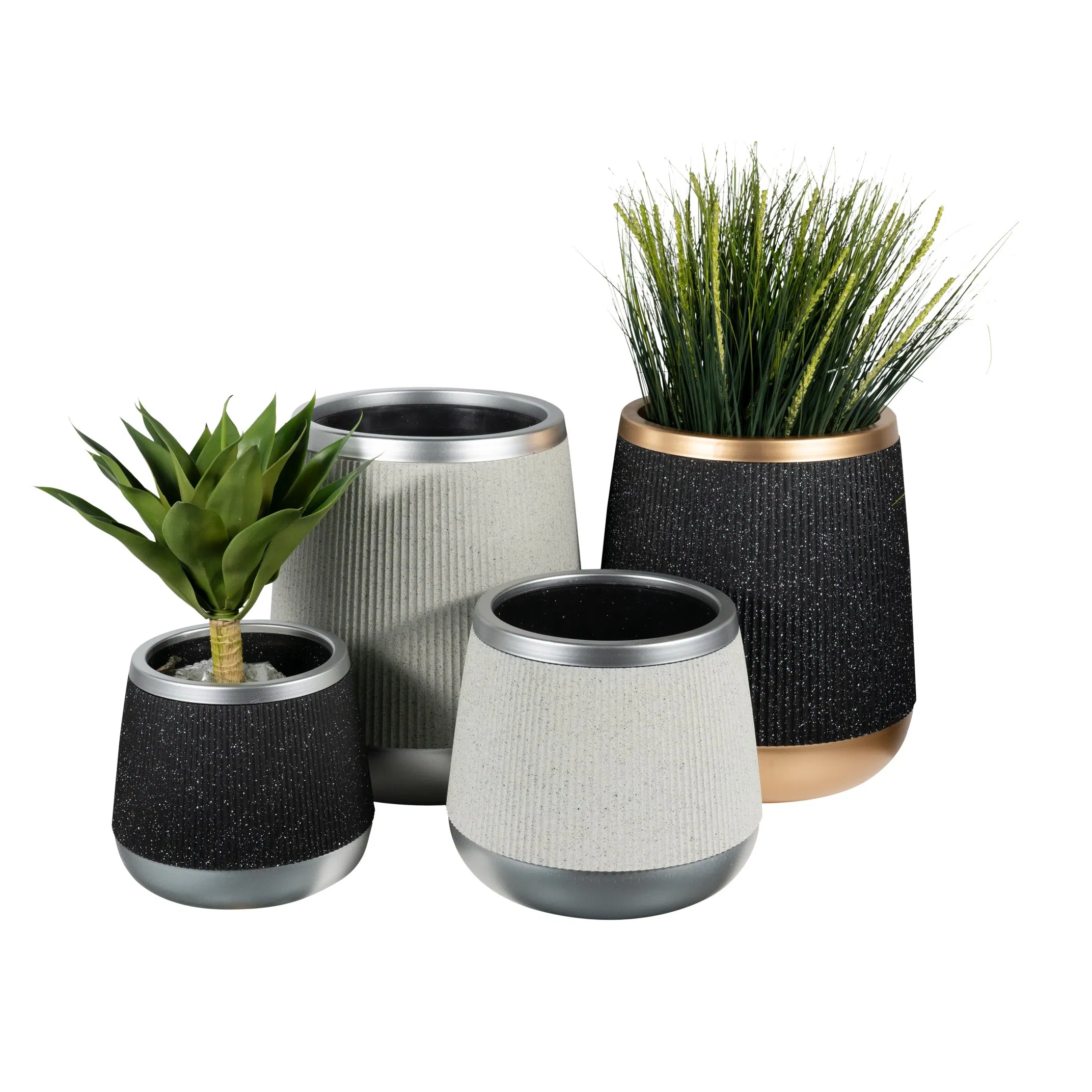 High Quality Plastic Decoration Flower Pot Indoor-Outdoor (KD6731-KD6735)