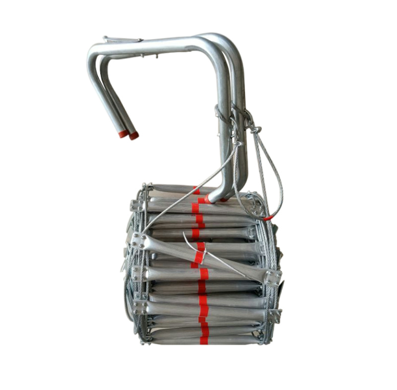 Fire Escape Ladder High Altitude Rescue Ladder Aluminum Insulated Rescue Climbing Escape Outdoor