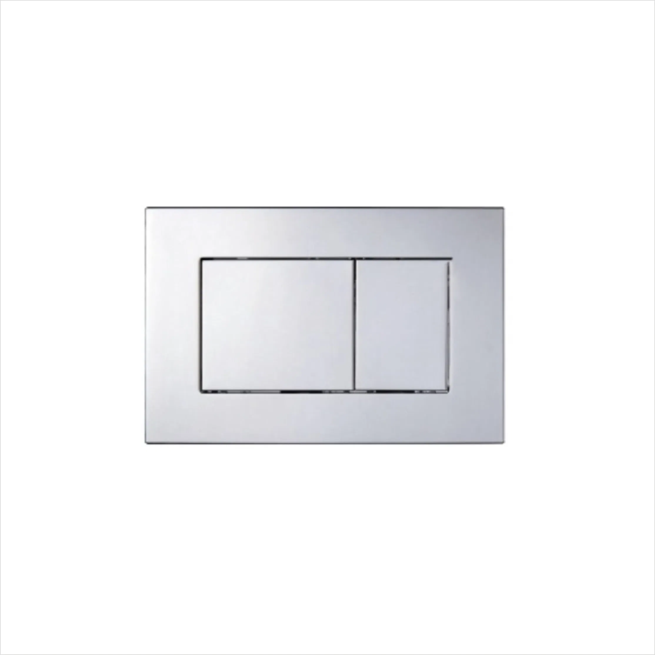 Stainless Steel Wire-Drawn Double Press Flush Concealed Water Tank Switch Panel