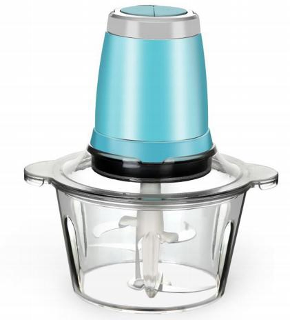 Jewin New Household Electr 250W Mini Meat Grinder 2L Plastic&S/S Bowl Meat Chopper 2 Speeds for Meat Mixer Food Professor