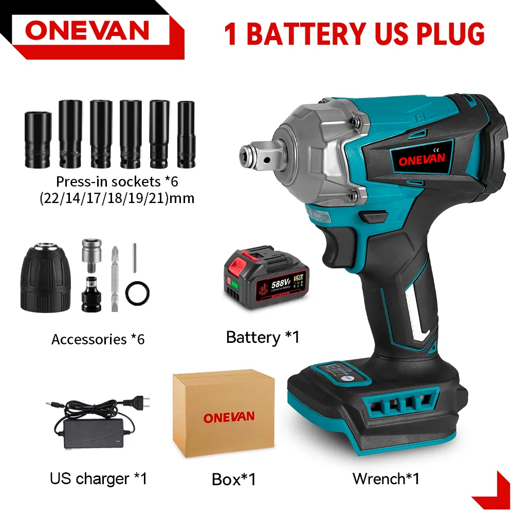 Беспроводной ударный гайковерт 1/2" 2000 об/мин