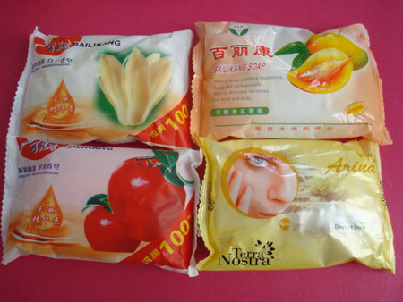 Mini Soap with Cellophane Packing for Hotel Room Using