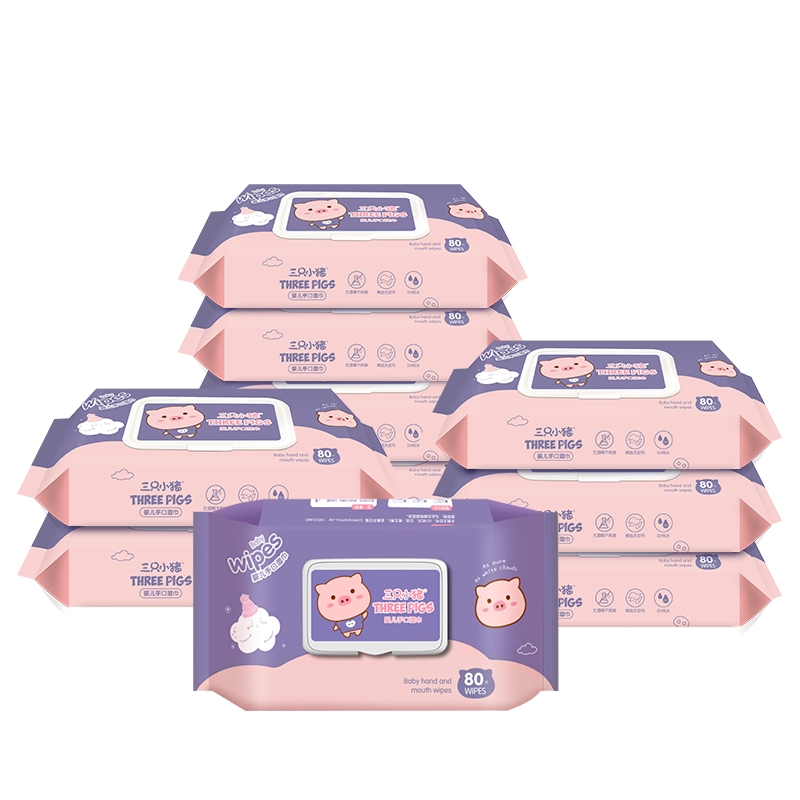 Baby Wet Wipes Hypoallergenic Unscented 4 Flip-Top Packs Baby Wipes