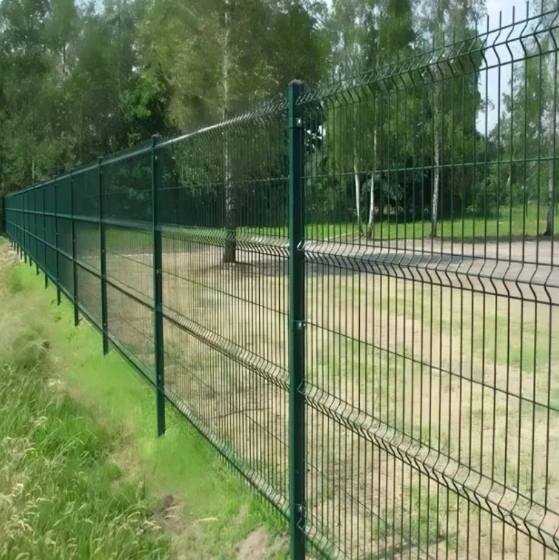 Factory Supply Easy Assembled Boundary Outdoor Clear View PVC Coated Fence 3D Bend Fence Perimeter Panels Wire Mesh Fence