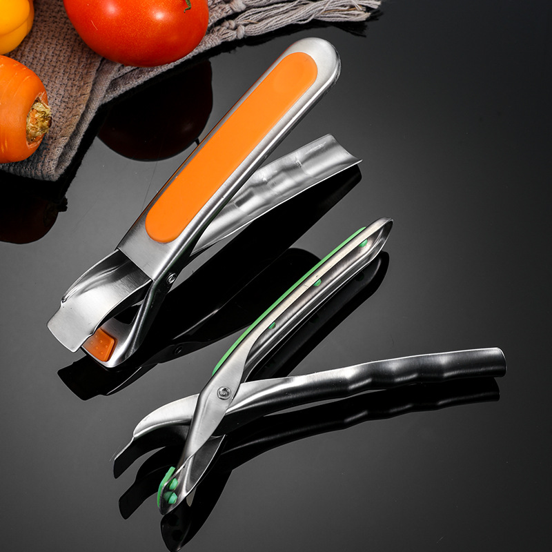 Stainless Steel Anti-Scald Kitchen Tools Clip Bowl Pot Pan Gripper Tongs