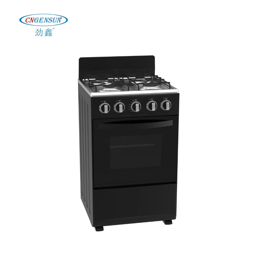 Durable Black 4 Burners 20inch Basic Model Free Standing Gas Oven