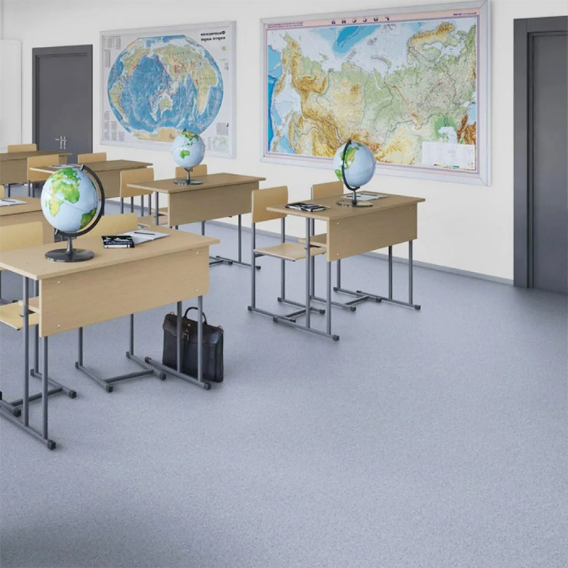 UV Coating Fashion Commercial PVC Vinly Floor for Classroom/Hospital/Office