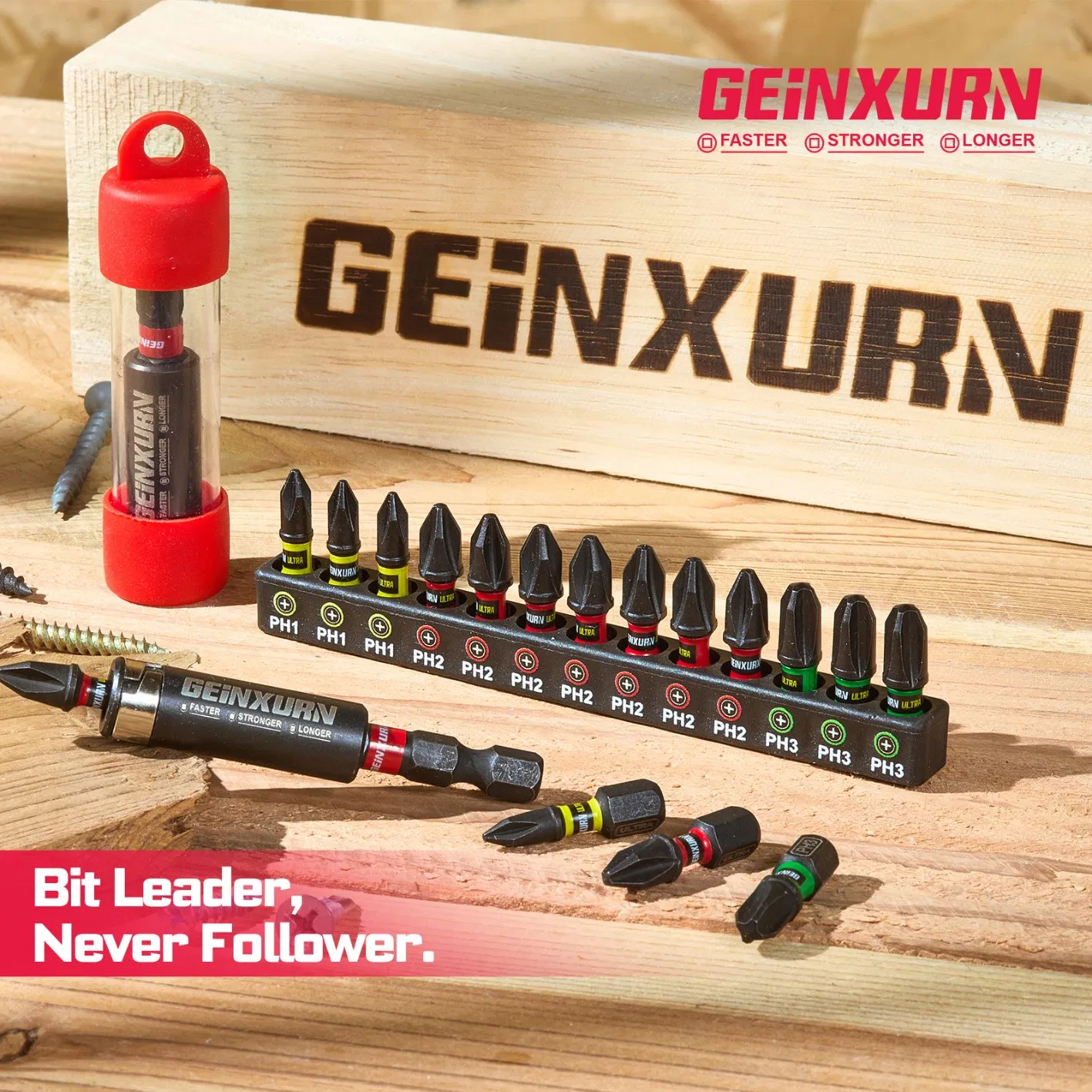 13PCS Industrial Grade Phillips 25/50mm 1/2inches S2 Impact Screwdriver Bits Customized OEM ODM Support Hand Tools pH Bits Set