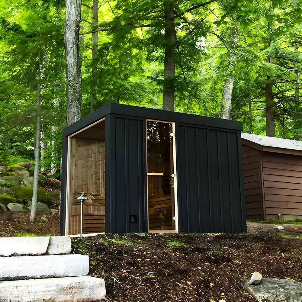 Premium Cedar Sauna for 6-10 People - Outdoor Electric Retreat