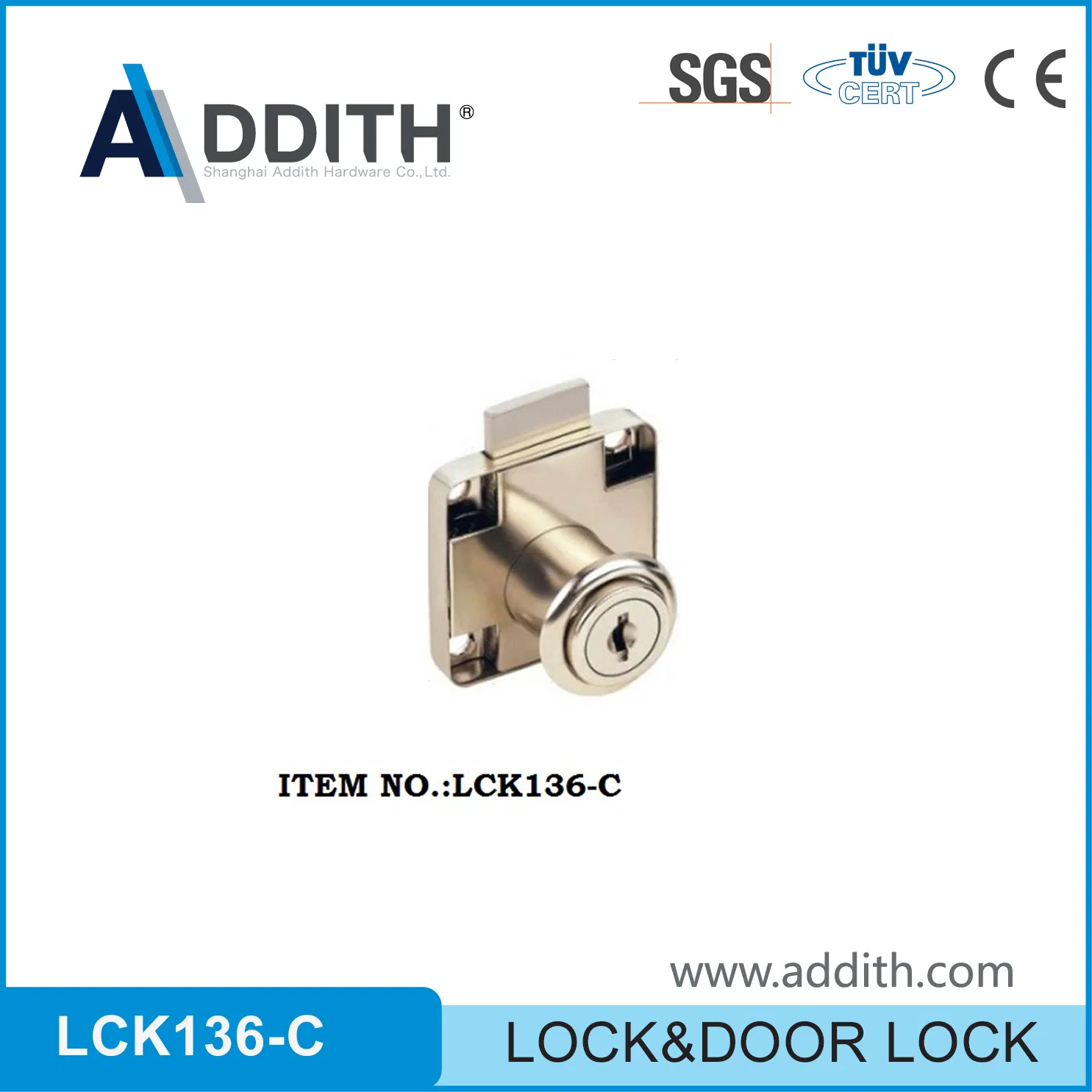 Drawer Locks Evergood Zinc Durable Metal Office Table Desk Cupboard Wardrobe Door Furniture Cabinet Drawer Locks