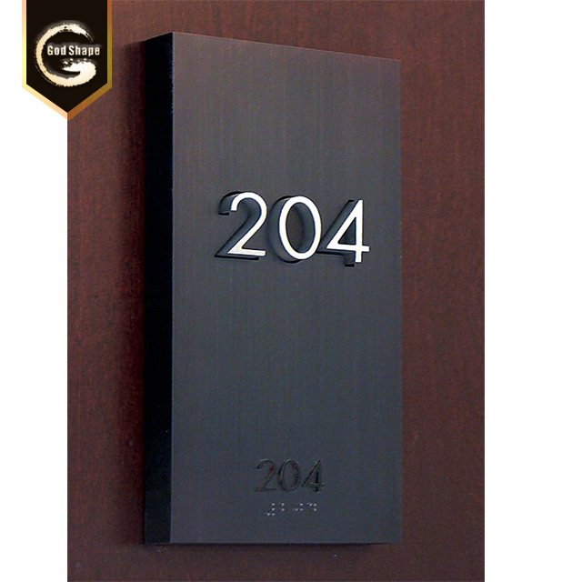 Customized Door Floor Name Plaque Hotel Number Company Name Logo Sign Light Box