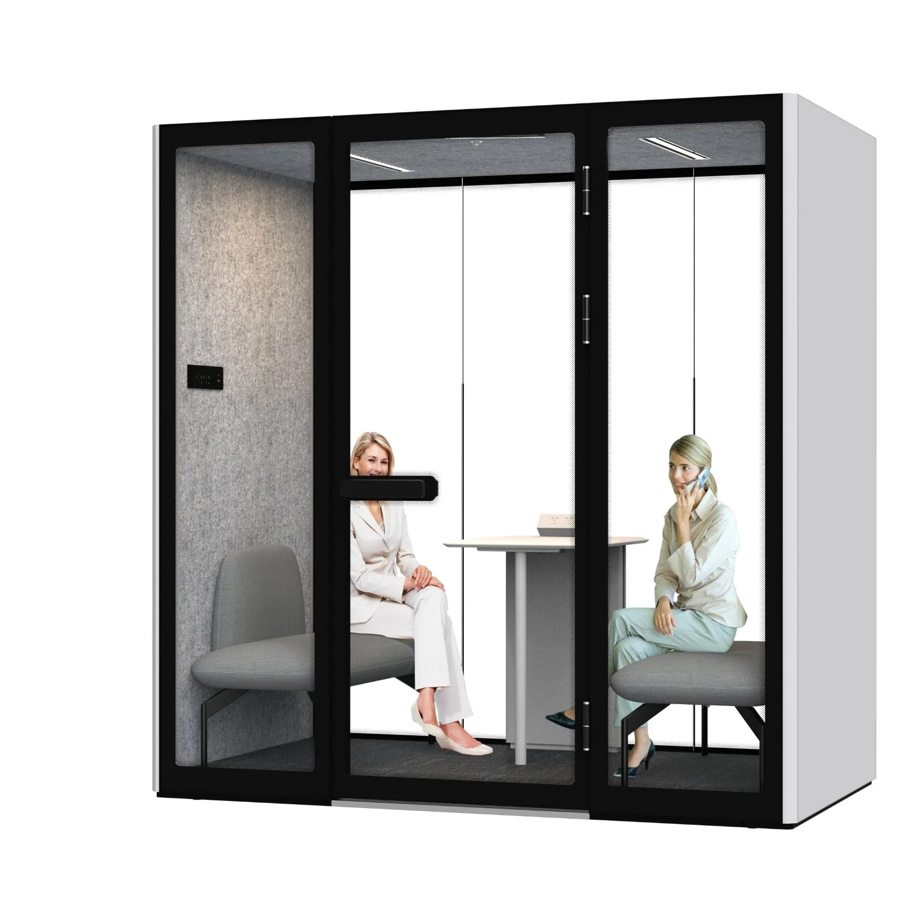 Soundproof Acoustic Meeting Pod Booth for Office, Lobby and Waiting Room
