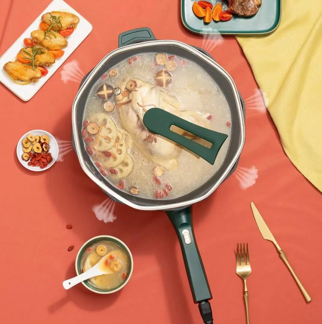 Multifunction Cooker Apartment Office Used Nonstick Round Electric Skillet