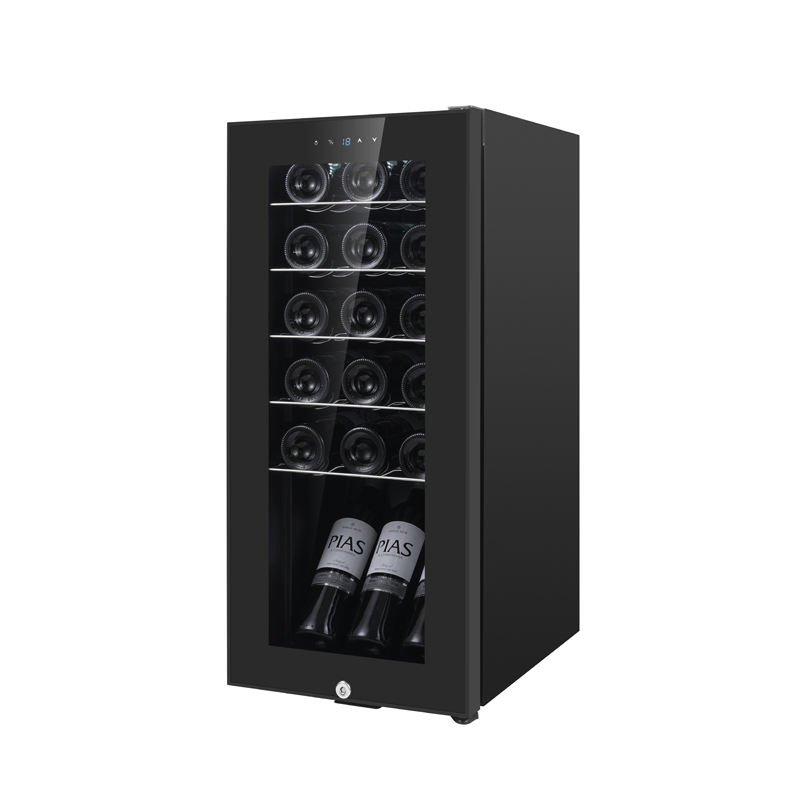 Mini Electronic Thermoelectric Wine Beverage Cooler Refrigerator Fridge 18 Bottles Capacity Wine Cooler for Household