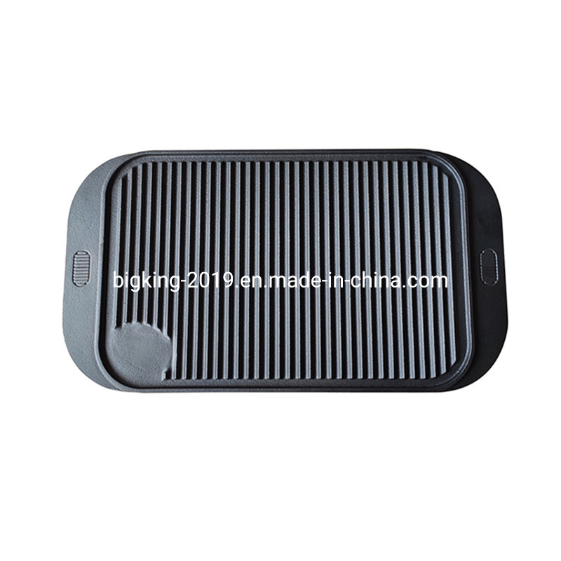 Pre-Seasoned Cast Iron Grill Pans Griddle Pans