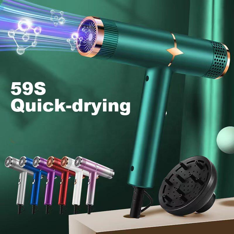 Professional Quick-Dry Hair Dryer for Home and Travel