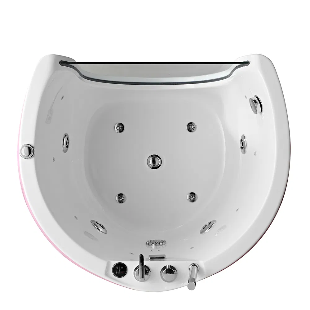 Детская ванночка для массажа из акрила, розовая