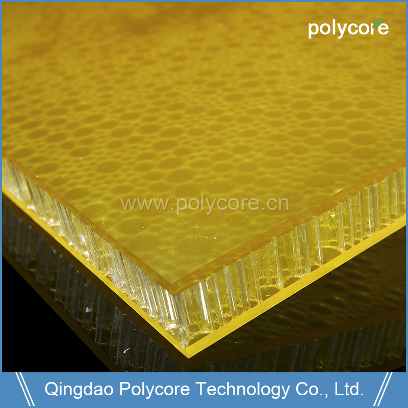 Waterproof Fire-Retardant Light Weight Stiffness Light Transmission PC Honeycomb Core Plastic Honeycomb Core