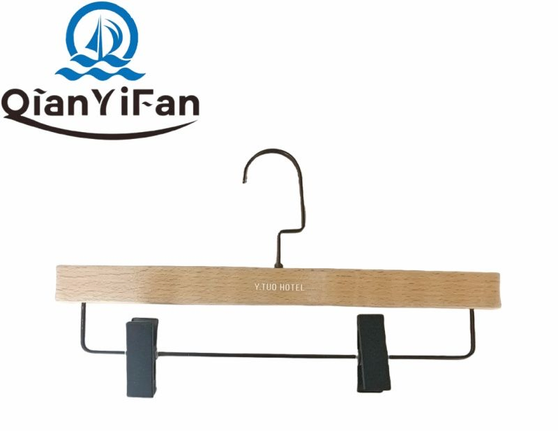 Wholesale Premium Wooden Trouser Hangers for Hotels, Spas, Resorts, and Custom OEM Orders Available
