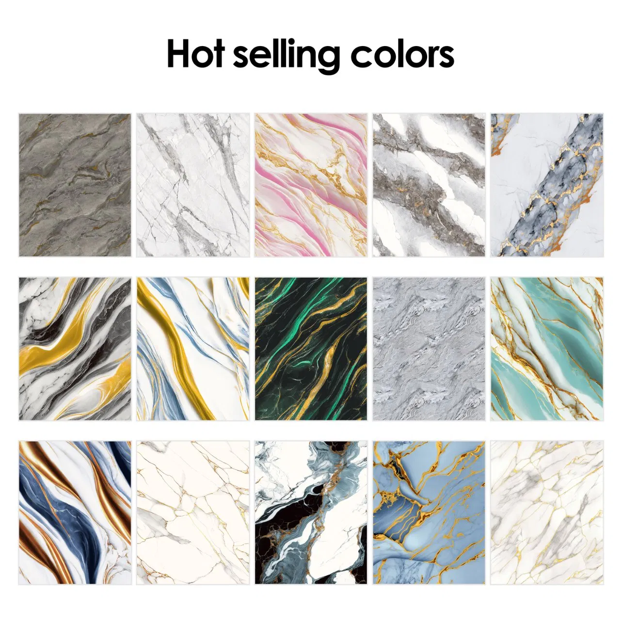 2.3mm Self Adhesive Marble Foam Sticker Roll for Hotel Lobby and Commercial Space Walls