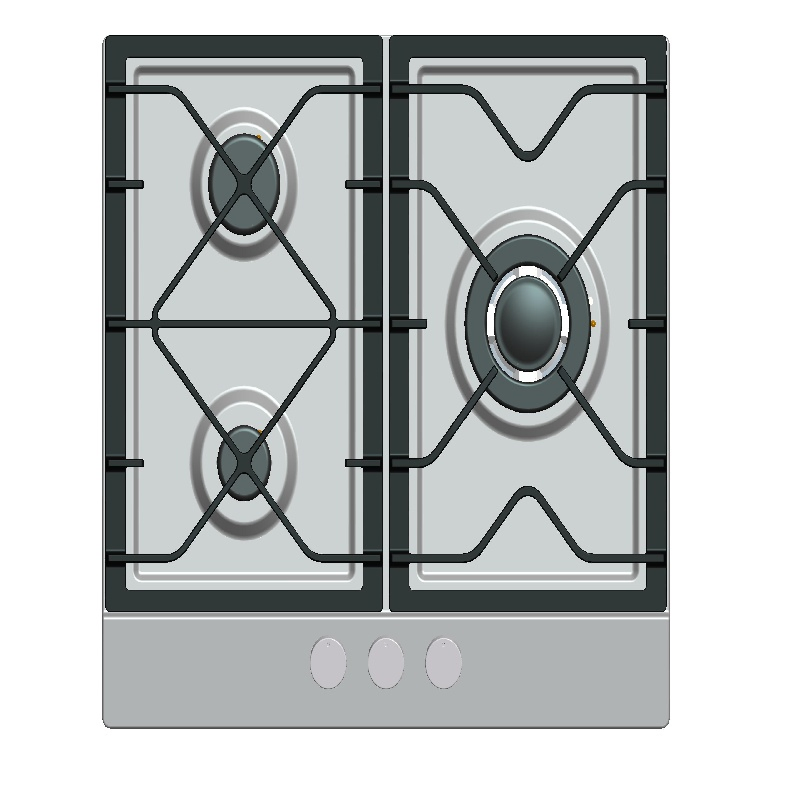 Kitchen Appliance 3 Burner Sabaf Gas Hob