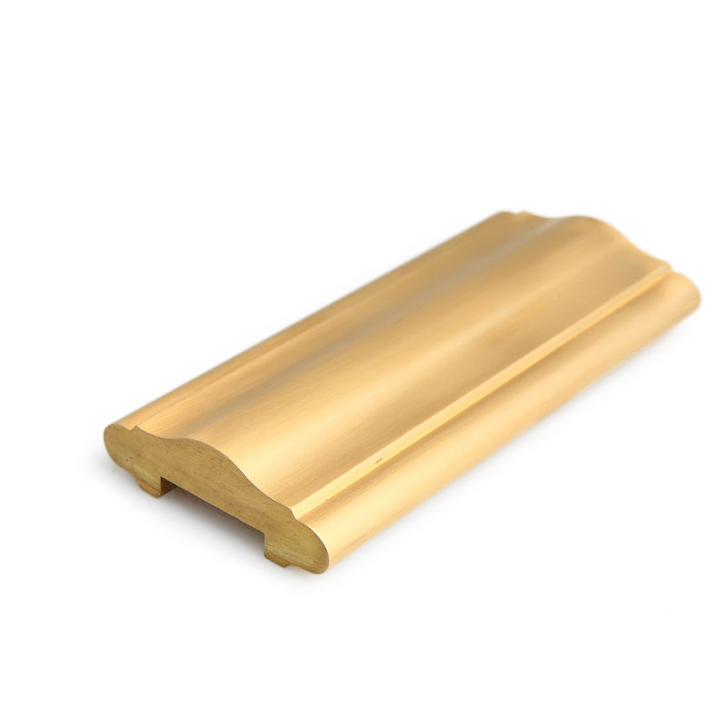 Villa Decorative Brass Stair Handrail Custom Brass Extrusion Copper Profile Material Hotel Brass Stair Rod