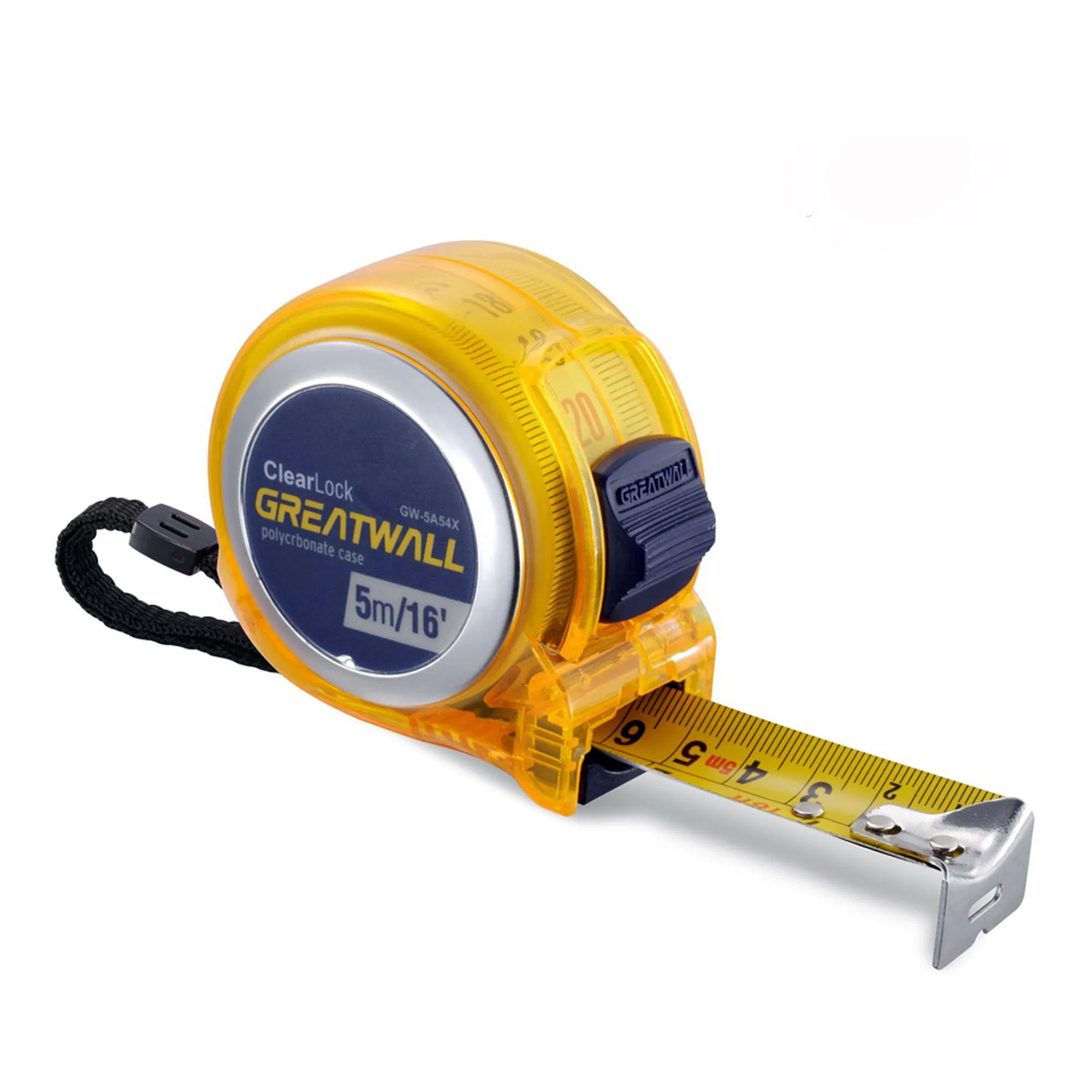 5m/16FT High Quality Transparent Case Tape Measure Compact Measuring Tape