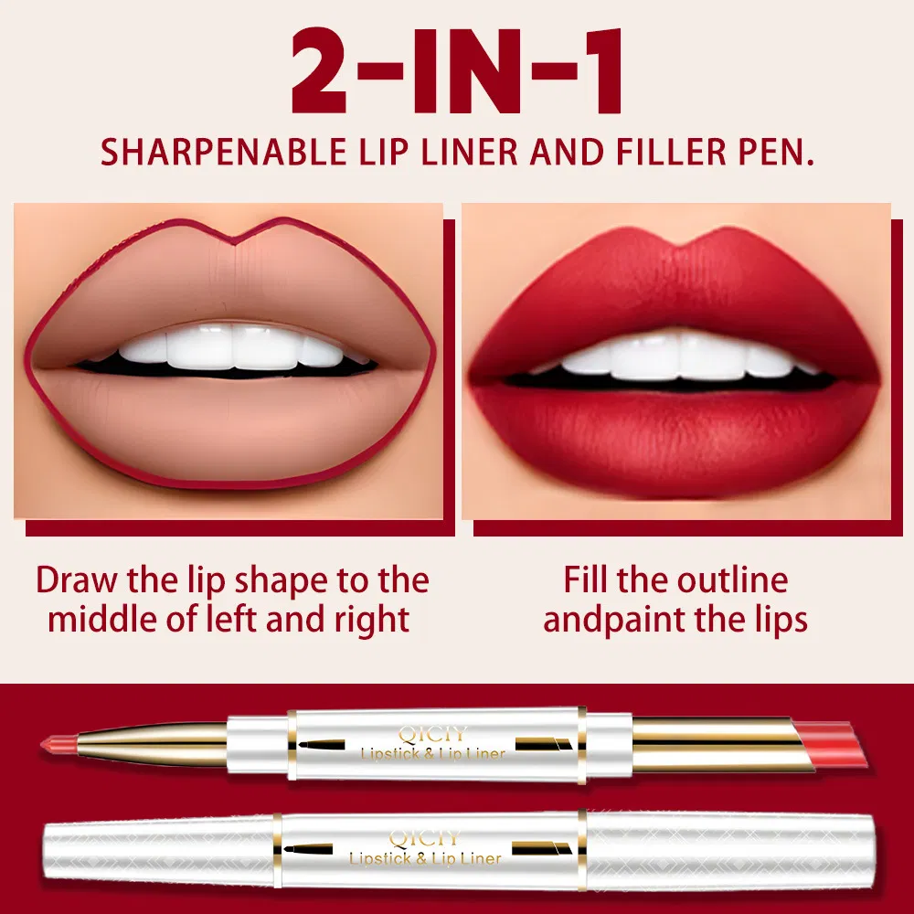 Wholesale Matte 6 Color Lipstick Lip Liner Pencil