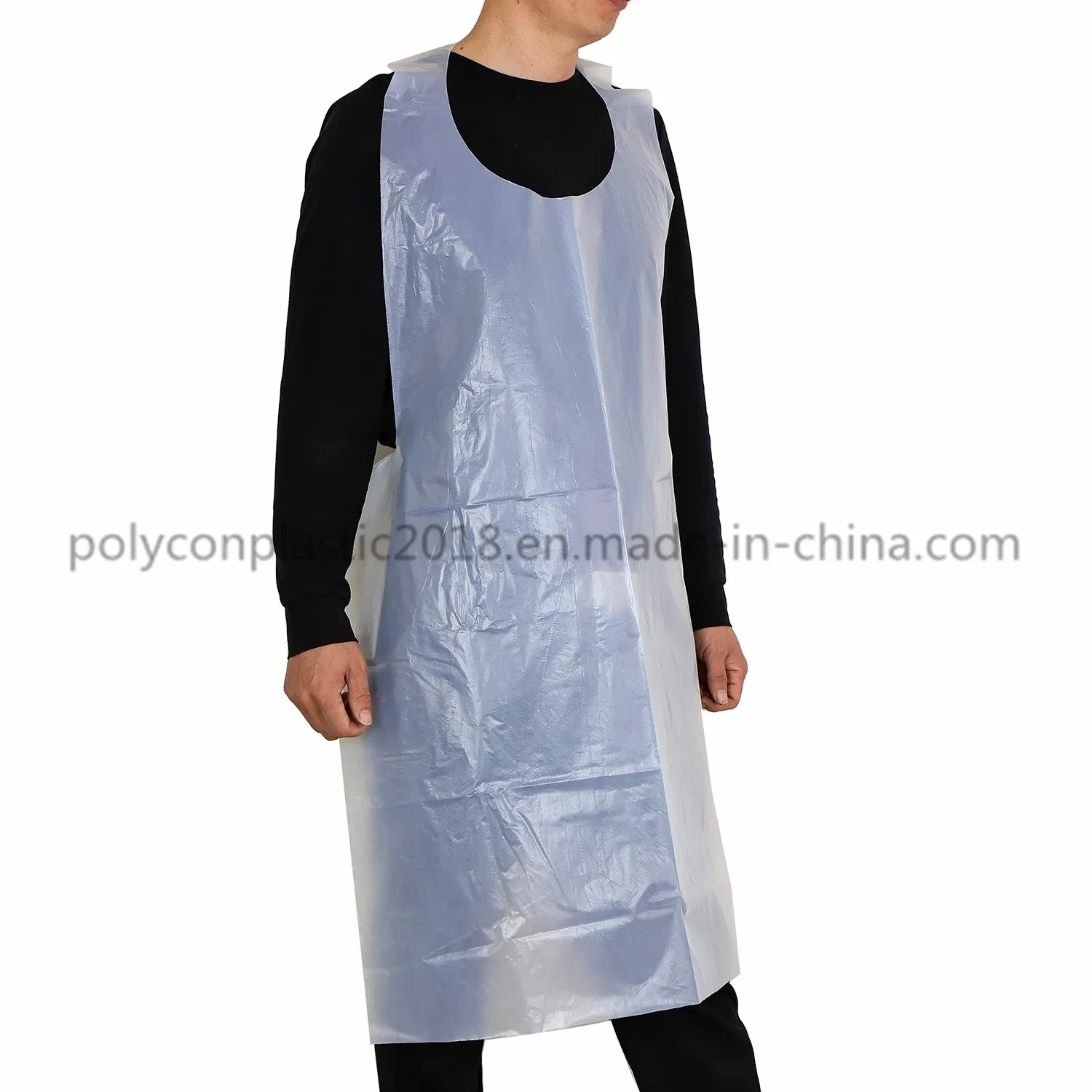Clear Disposable Plastic PE Waterproof Restaurant Apron with Factory Price