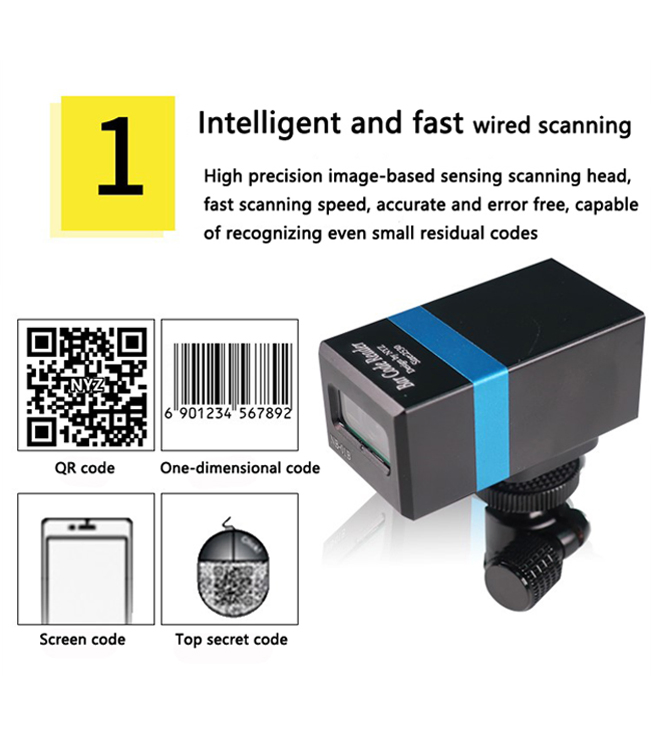 CE Approved Barcode Scanner Handheld Portable Bar Qr Code Industrial Reader