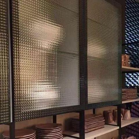 Square Grid Pattern Obscure Glass for Warehouse Window and Factory Partition