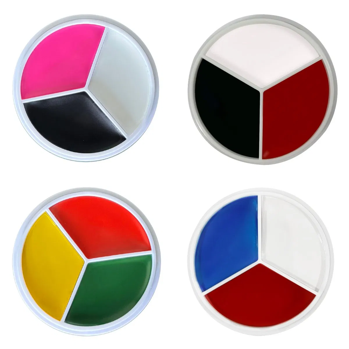 Professional Quality Face Painting Creams - Red, White, Black for Halloween Face Painting