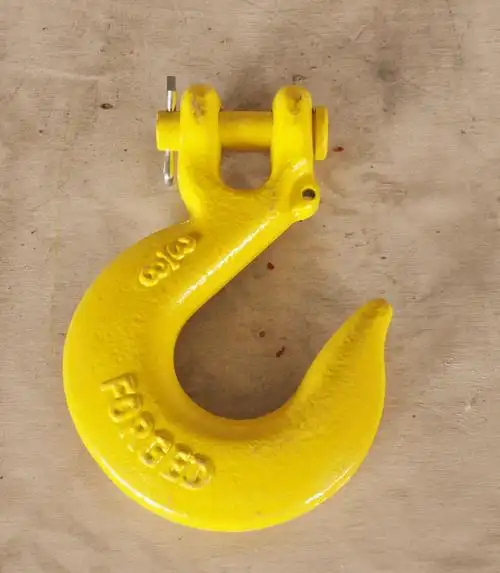 Drop Forged Painting/Powder Coated/Glavanized Carbon Steel Eye Hoist Hook with Latch for Lifting/Transportation/Hoisting