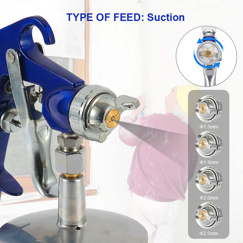 Краскопульт HVLP W-77s с чашей 1000cc