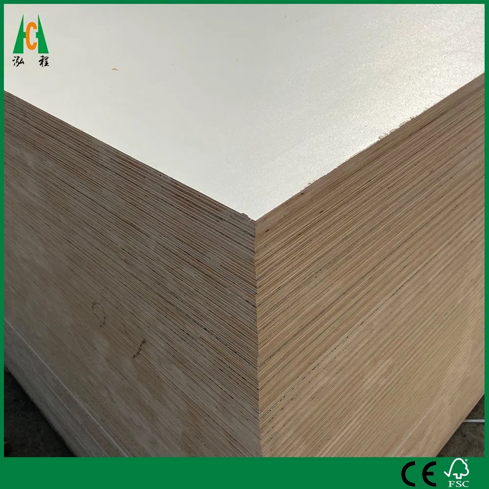 Furniture Grade Melamine Plywood Warm White Color