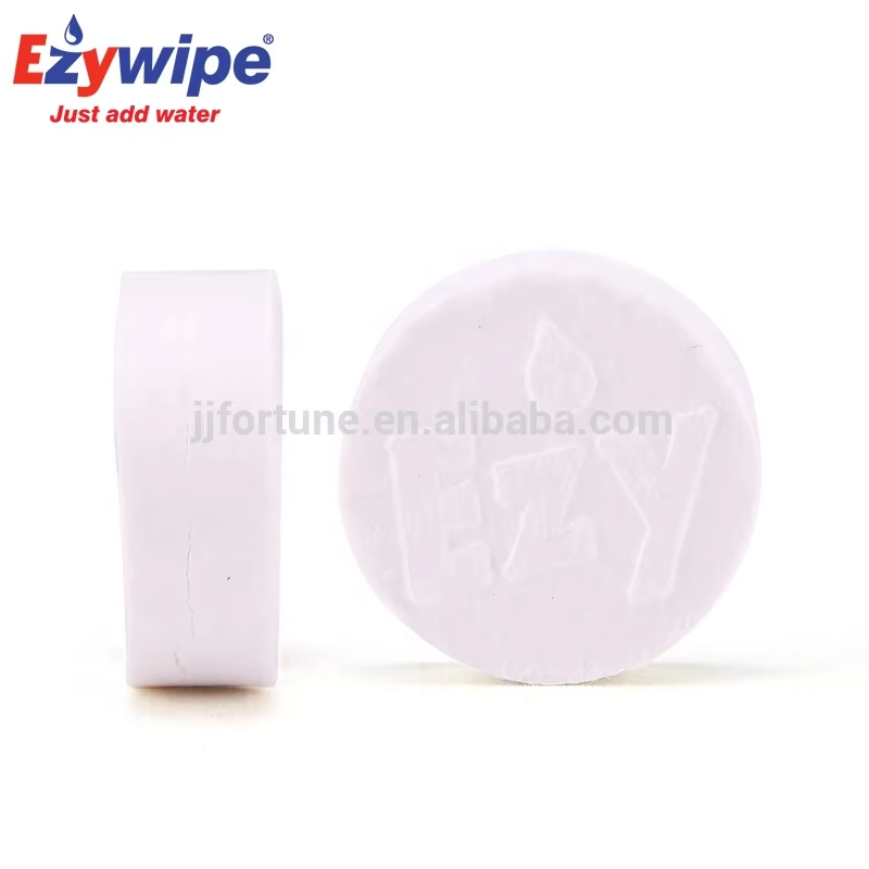 Custom Compressed Towel Tablets Disposable Magic Coin Tissue Packing Compressed Tissue Disposable Towel