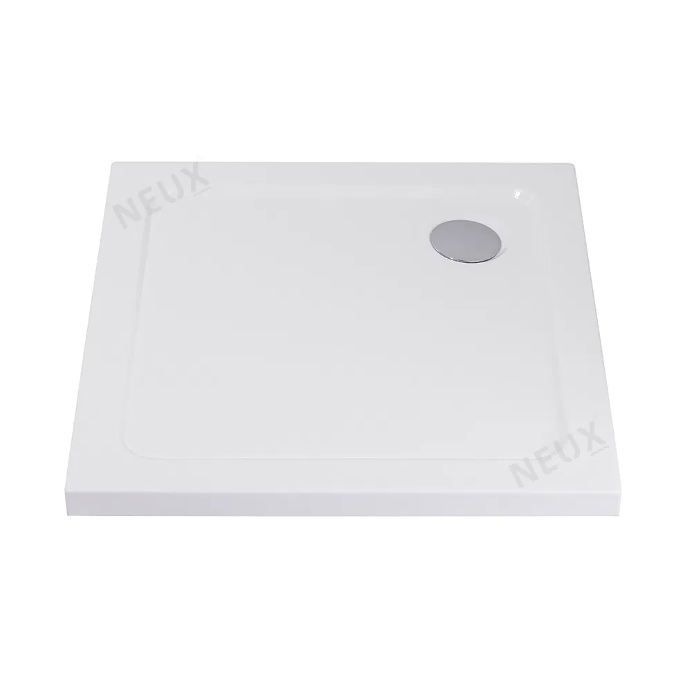 Hot Sale Floor Mounting Anti-Slip Bathroom 800*800mm Square White ABS Shower Tray