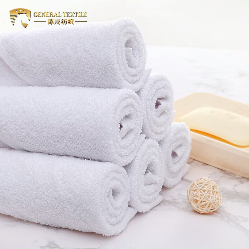High Quality Custom Logo Embroidered White Super Absorbent 100% Cotton Hotel Towel