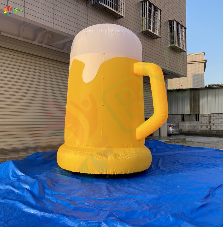 Boyan Giant Advertising Inflatable Beer Cup Balloon, Inflatable Beer Mug to Holland