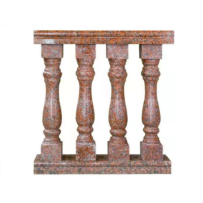 Polished G562 Maple Red Granite Balustrade for Balcony