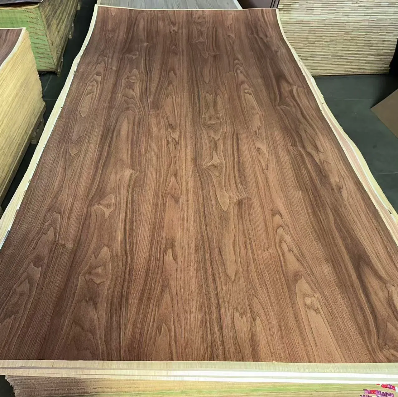 Impregnated Melamine Faced Engineered Veneer Lvp for Door Cabinet and Furniture