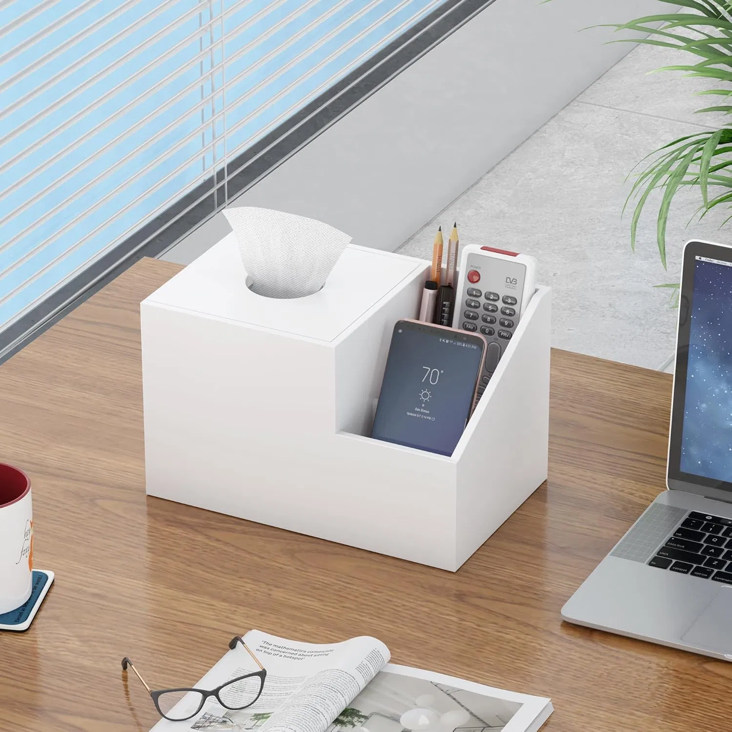 Bamboo Home Creative Living Room Bedroom Multi Functional Tissue Box