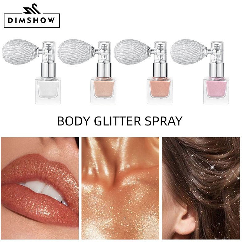Online Wholesale Ready to Ship Shimmering Powder Glitter Powder Spray Pump Air Bulb Spray Atomizer Bottle for Fragrance Powder Spray Use