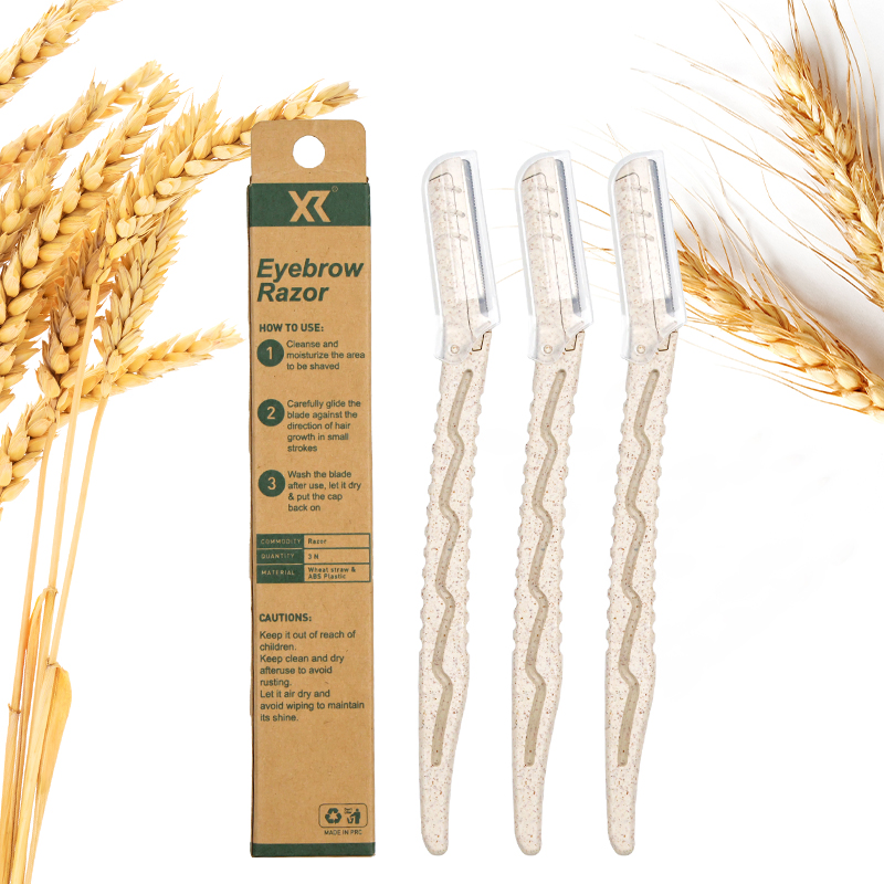 2025 Eco Eyebrow Trimmer - Natural Wheat Straw Design