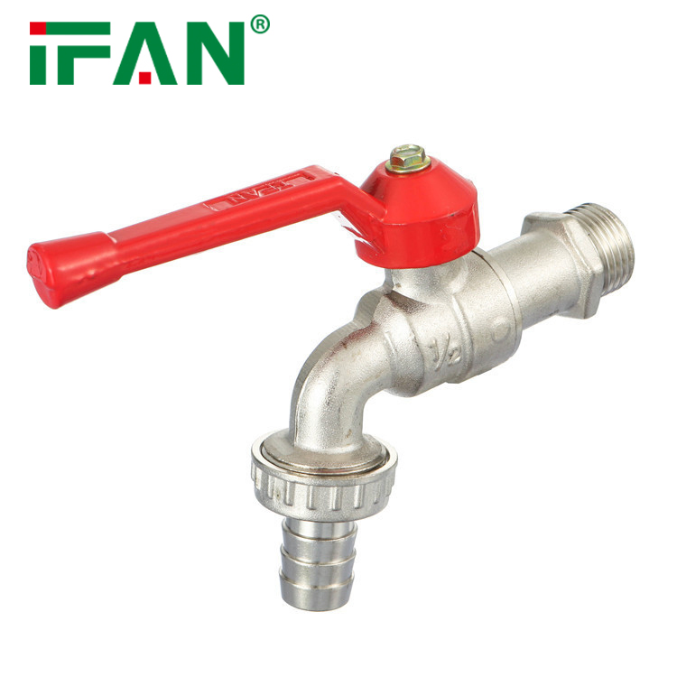 Ifan OEM ODM Plumbing Material Water Tap Silver Bibcock Brass Garden Faucet