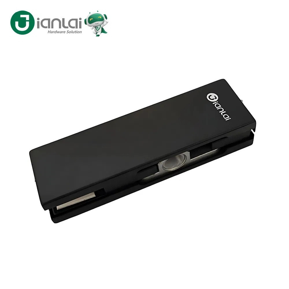 Stainless Steel Office Glass Partition Hardware Matt Black Top Patch Fitting