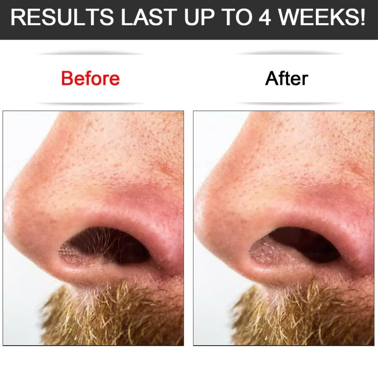 Nose Wax Kit Removal Ear Hair Bead Painless Bio-Beeswax & Aloe Vera Made for Hair Removal Wax